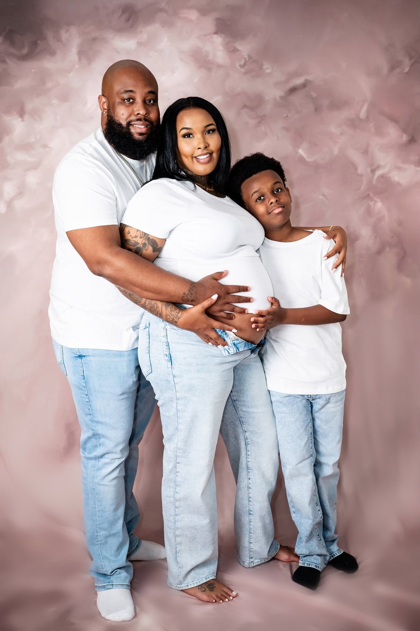 Maternity family portrait