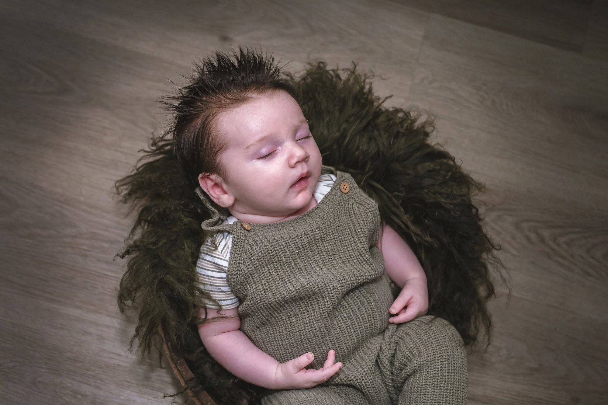 Sleeping newborn portrait