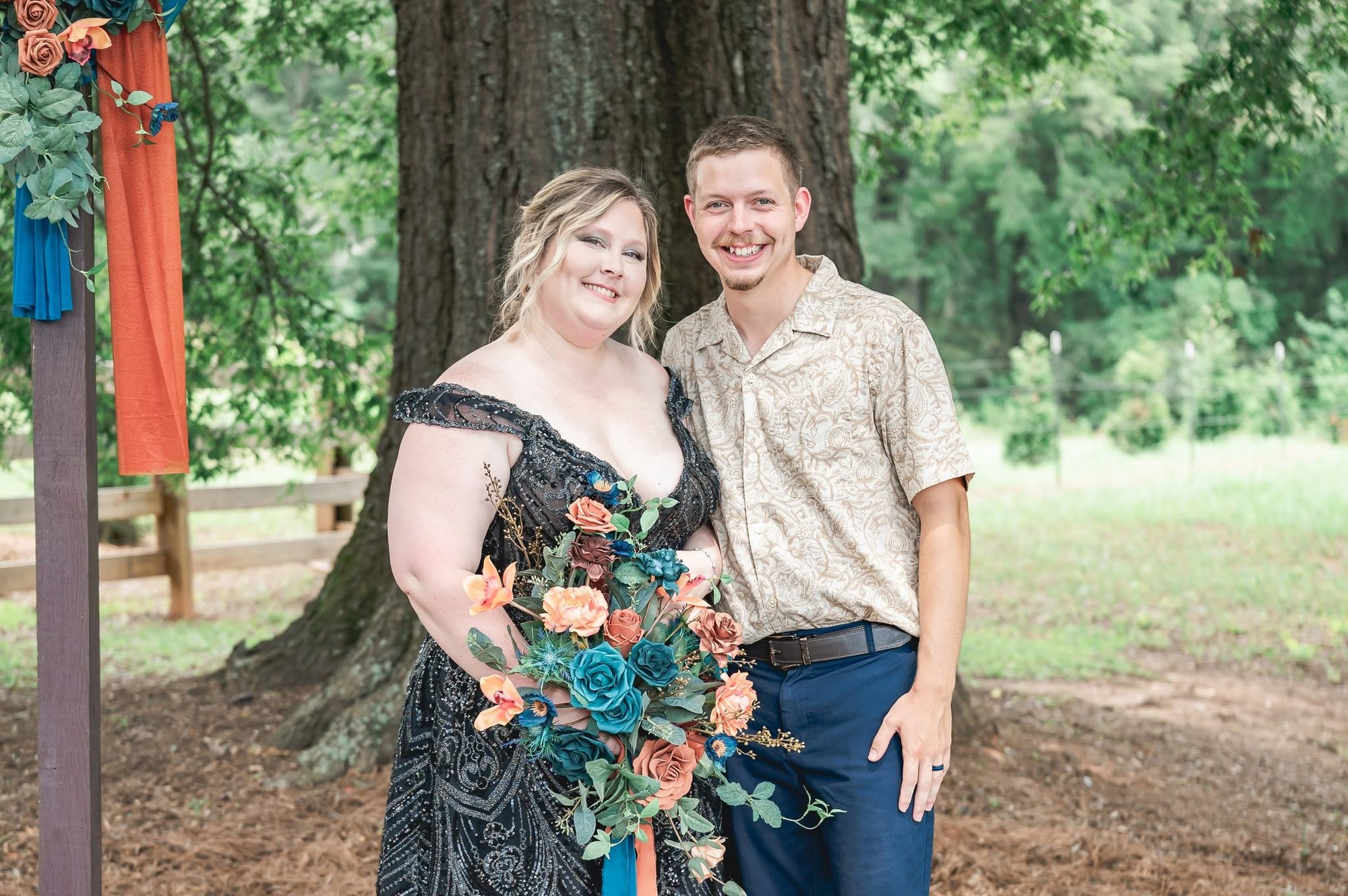Wedding couple portrait